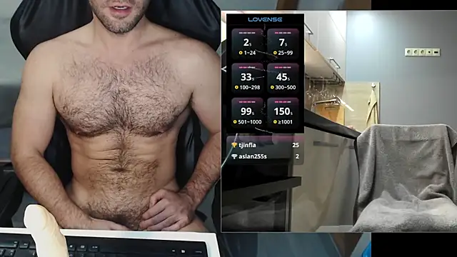 Show de cutehairymacho na webcam