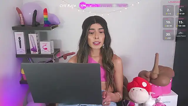 valentina_crttiのウェブカメラショー