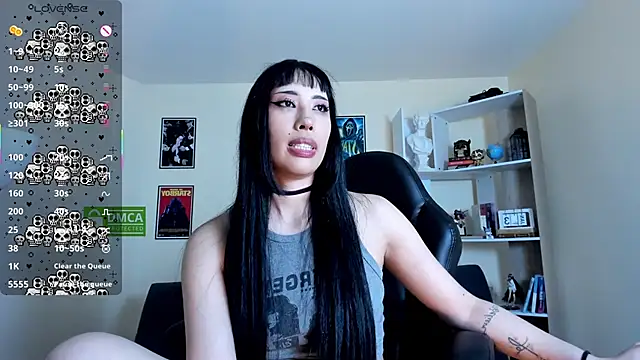 Show de Ravenelle_ na webcam