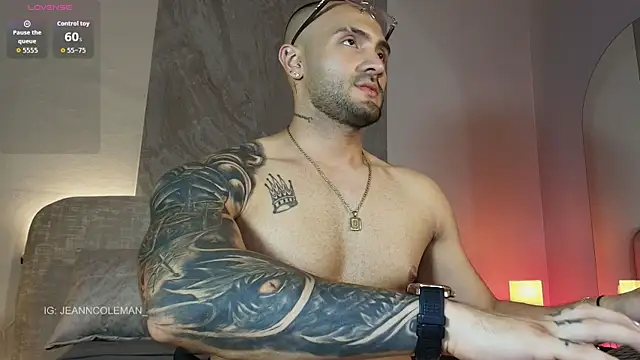 Show de JeanColleman na webcam