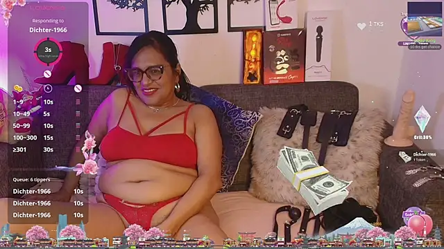 Show de Angelabrowm na webcam