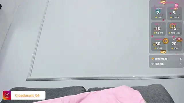 CloedurantのライブXXXチャット