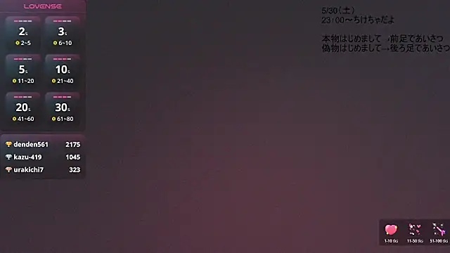 Show de KABO_chan na webcam