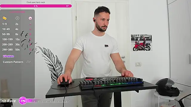 Show modela ZackFraser na web-kameri