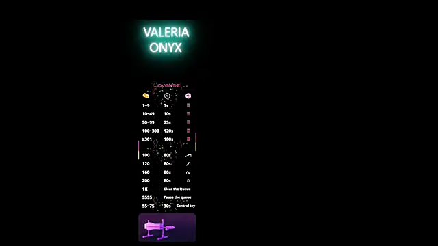 ValeriaOnyx's Live XXX Chat