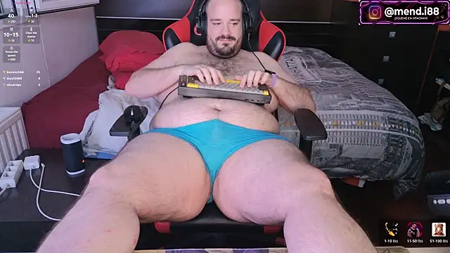 Show modela menditeta1 na web-kameri