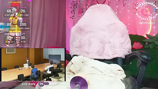 MilkyXSakura Chat XXX in diretta