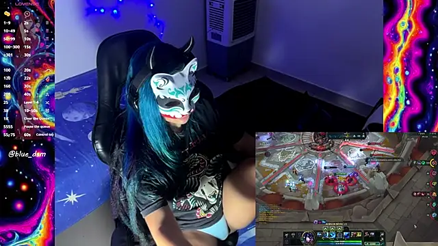 Show de bluesubmissive na webcam