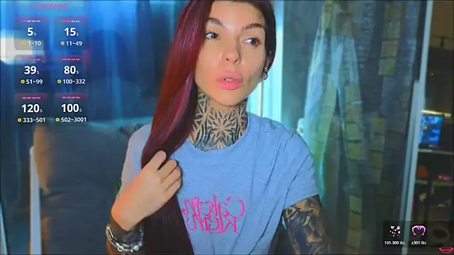 Show de tattooedBabyy na webcam