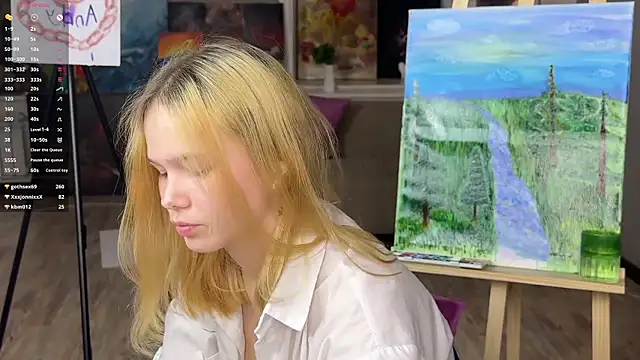 MoonF0xy élő XXX-chatje