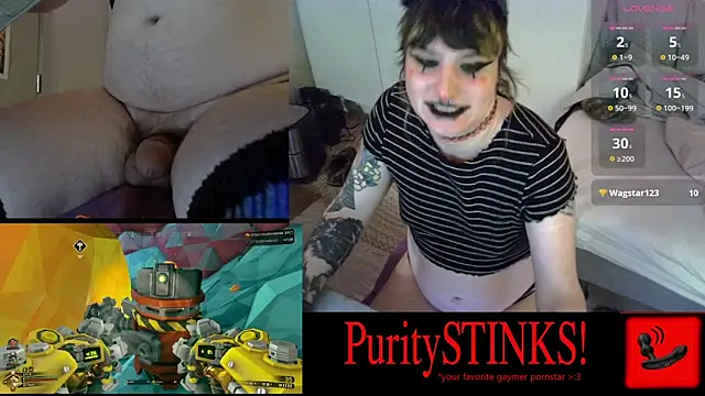 Show de puritySTINKS na webcam