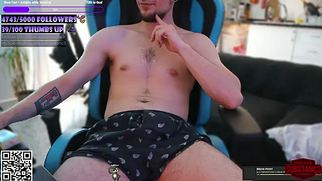Show modela YourSmokingDude na web-kameri