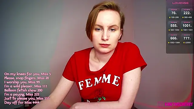 Chat XXX ao vivo de KinkyMissCherry