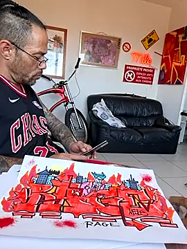 Mr_Graffitimile: διαδικτυακό σόου στην κάμερα