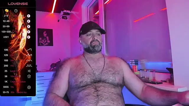 Show de HAIR-MAN na webcam