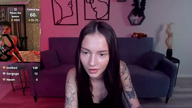 Show de SophieCatty na webcam