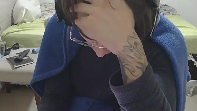 Show de smokingink na webcam