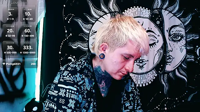 Show modela Marieblueeyes na web-kameri