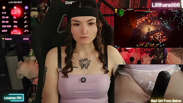 Show webcam de Lilithara666
