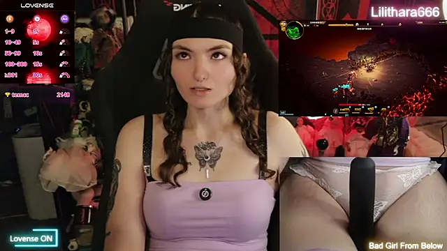 Lilithara666 élő XXX-chatje