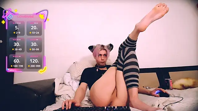 Littlepinkcat élő XXX-chatje