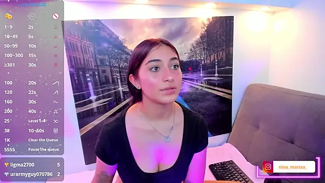 Show webcam de Nina-Mars