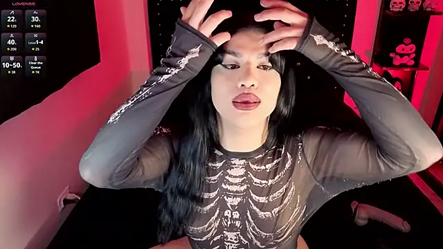 Show de MiaTenebra na webcam