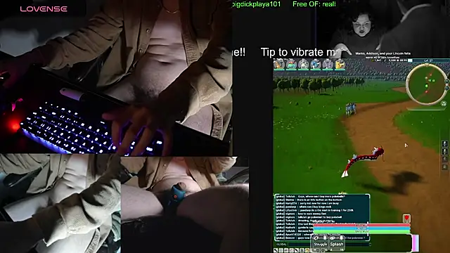 הופעת וובקאם של BigDickPlaya101
