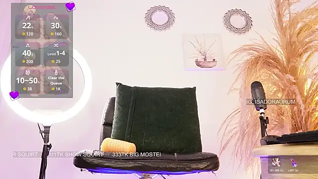iisabigsquirt élő XXX-chatje