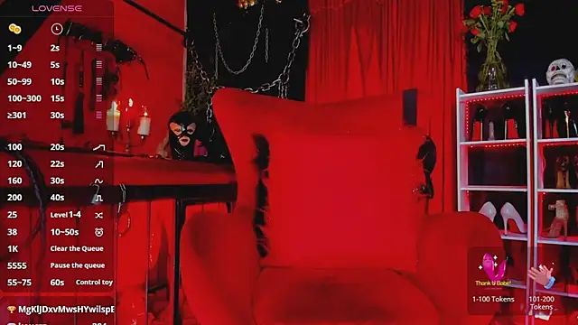 XXX chat uživo modela MistressAndre