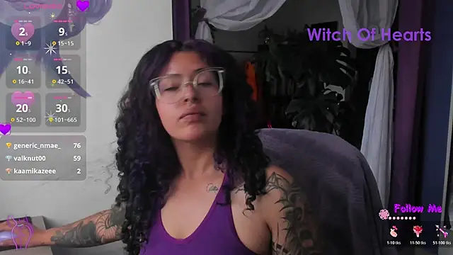 Chat +18 de witchviolet ao vivo