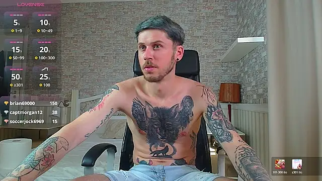 Show modela JonahShaw na web-kameri