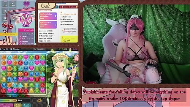 Show modela DirtyLilRatty na web-kameri