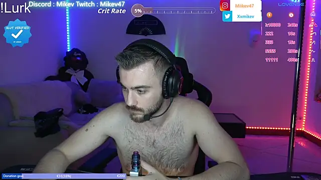 Show de Mikev na webcam