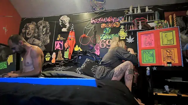 Show de DaddyAndSplashQueen na webcam