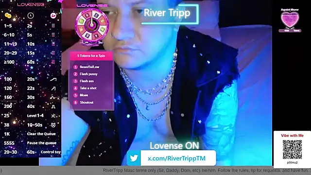 Show de RiverTripp na webcam