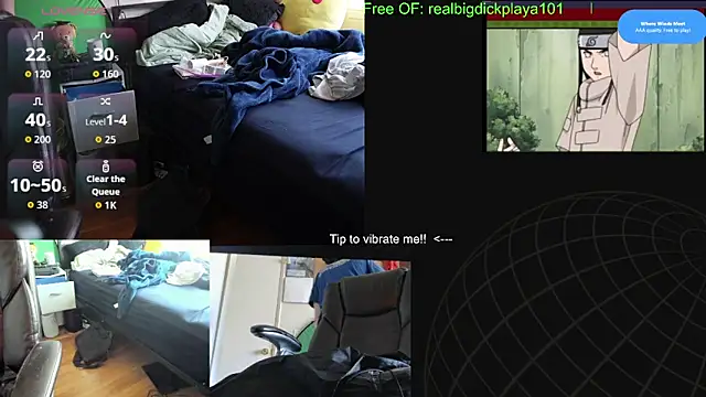 BigDickPlaya101 élő XXX-chatje