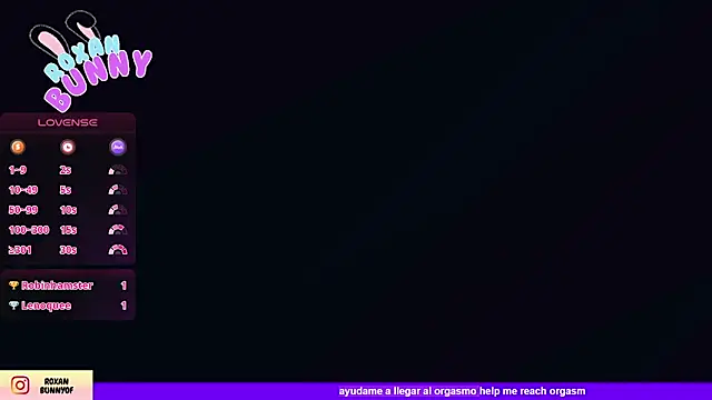 Roxanbunny1's Live XXX Chat
