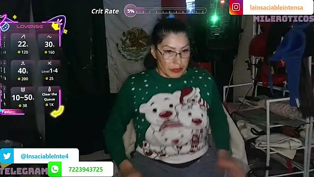 LaInsaciableIntensa – Live XXX-chat