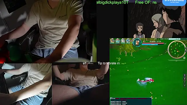 BigDickPlaya101 élő XXX-chatje