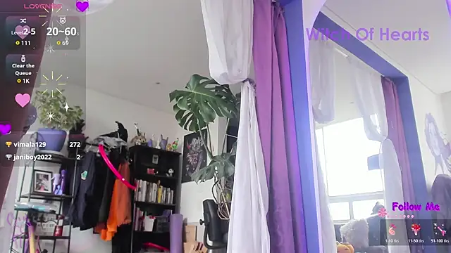 Chat +18 de witchviolet ao vivo