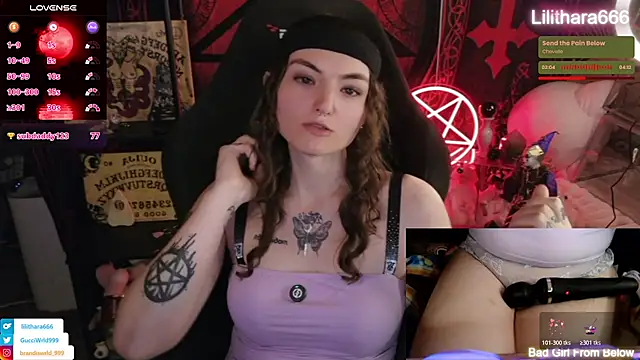 Lilithara666 élő XXX-chatje