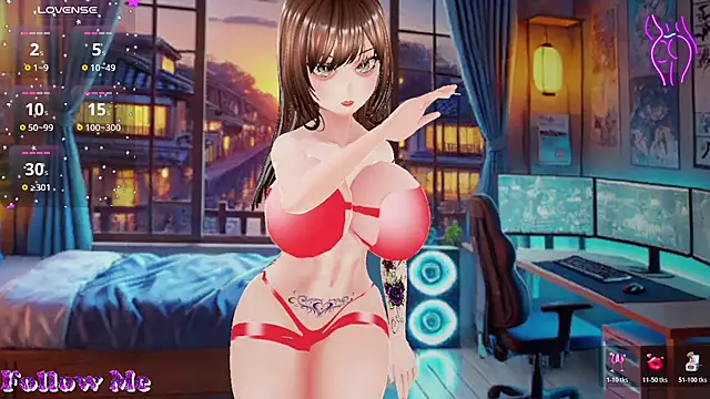 צ'אט XXX בשידור חי של Hanaedamngirl