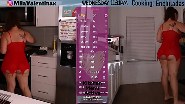 צ'אט XXX בשידור חי של MilaValentina