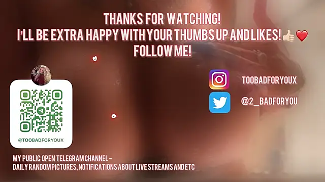 Chat +18 de 2badforyou ao vivo
