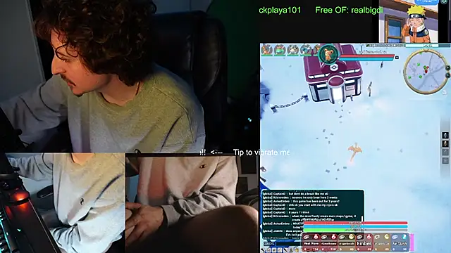 BigDickPlaya101 élő XXX-chatje