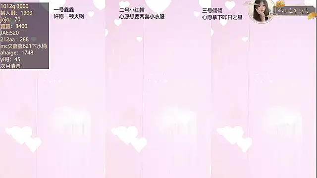Agape-999のウェブカメラショー