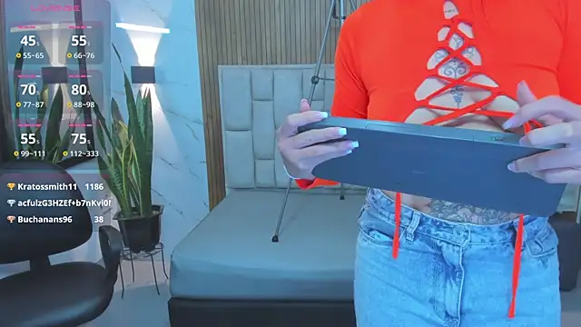 Show de SckarletBloom na webcam
