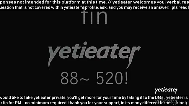 yetieater élő XXX-chatje