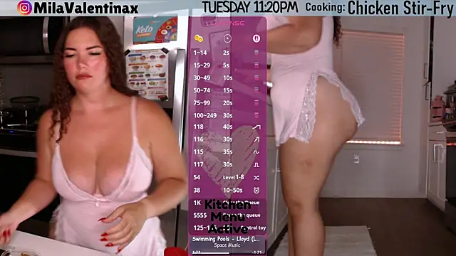 MilaValentina 라이브 XXX 채팅